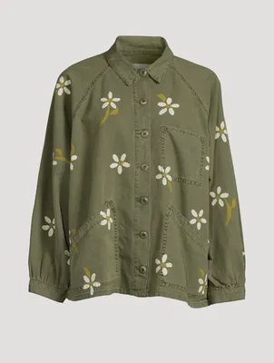 The Commodore Army Jacket Floral Print