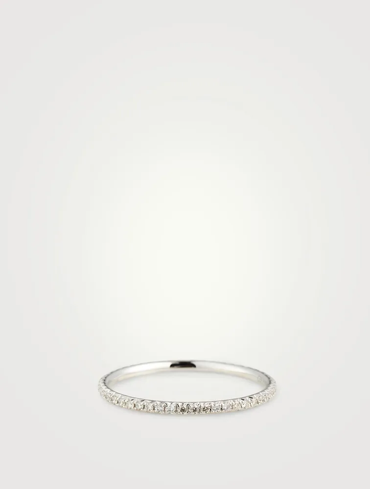18K White Gold Eternity Ring With Diamonds