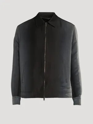 Bowie Silk And Cotton Zip Jacket