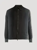 Bowie Silk And Cotton Zip Jacket