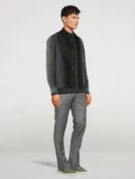 Bowie Silk And Cotton Zip Jacket