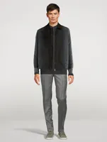 Bowie Silk And Cotton Zip Jacket
