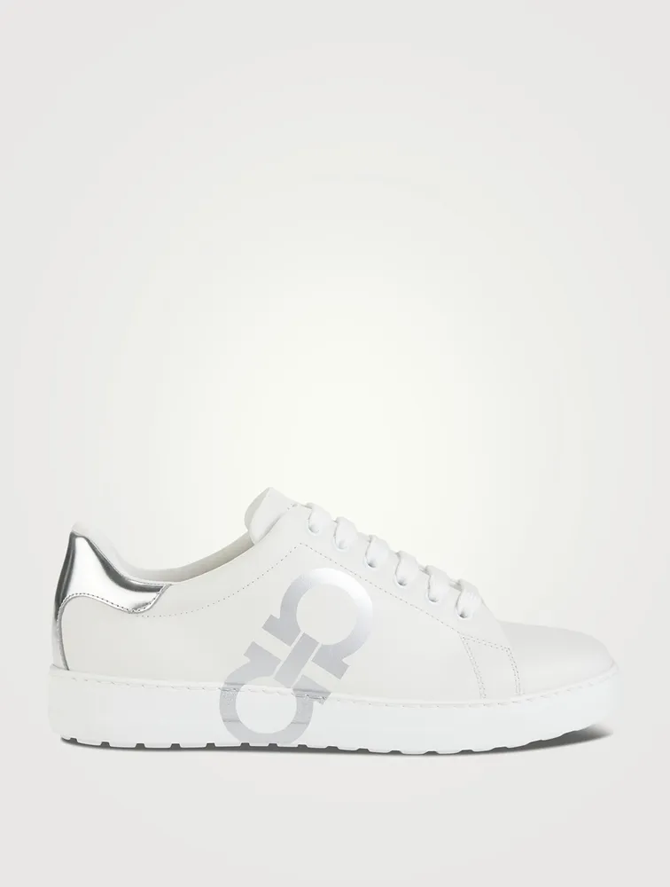 Leather Gancini Sneakers