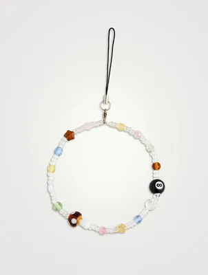 Bisous Beads x Holt Renfrew Beaded Mushroom Phone Chain