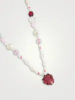 Bisous Beads x Fruit Assembly Beaded Raspberry Necklace