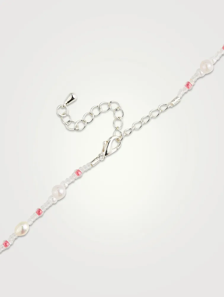 Bisous Beads x Fruit Assembly Beaded Raspberry Necklace