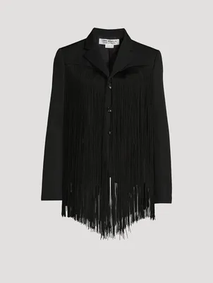 Fringe Wool Jacket