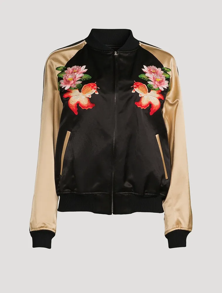 Satin Bomber Jacket