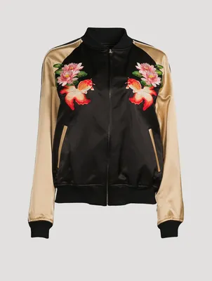 Satin Bomber Jacket