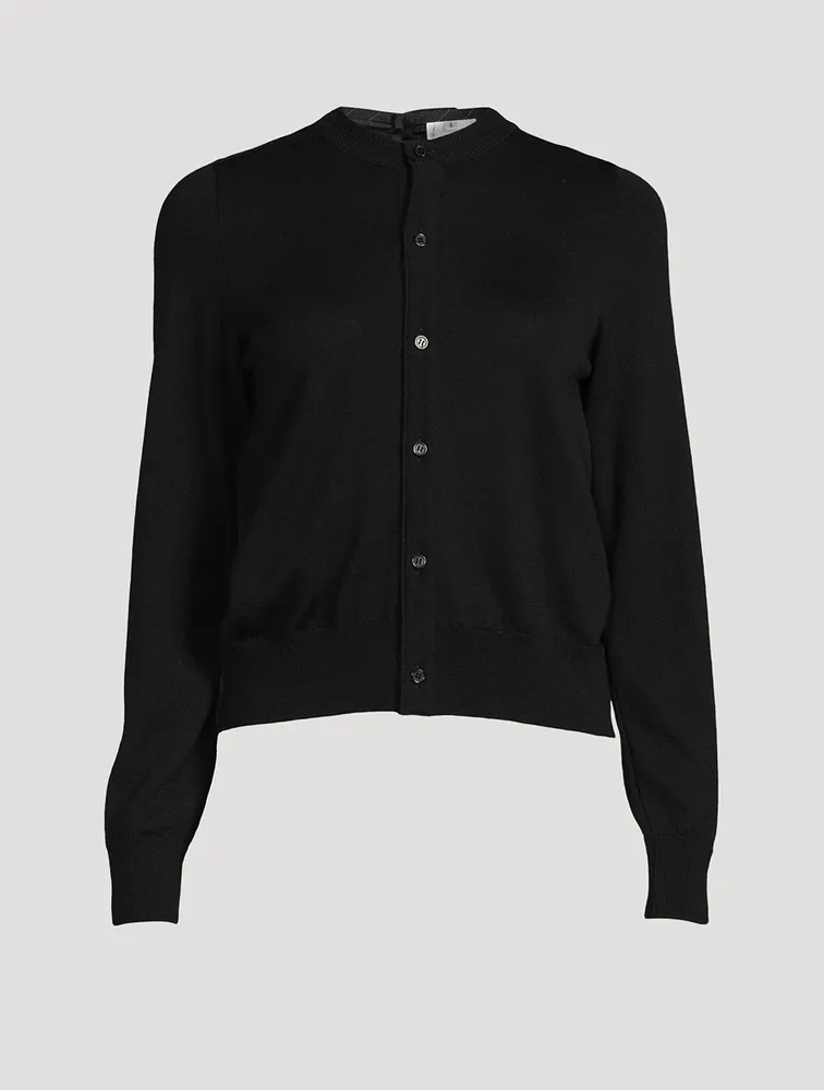 Ruched-Back Cardigan