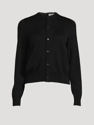 Ruched-Back Cardigan