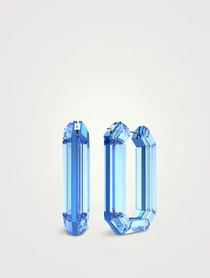 Lucent Crystal Hoop Earrings