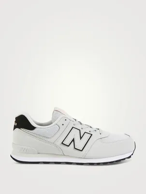 574 Kids Fashion Metallic Sneakers