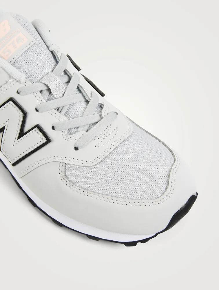 574 Kids Fashion Metallic Sneakers