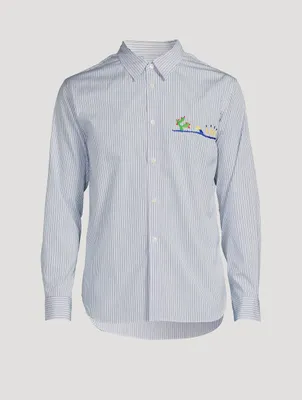 Cotton Shirt Striped Print