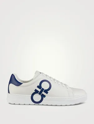 Gancini Leather Sneakers