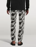 Cotton Dress Pants Floral Print