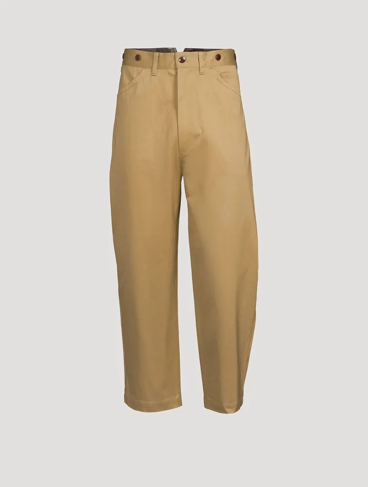 High-Waisted Cropped Pants