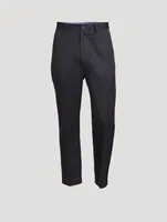 Cotton Straight-Leg Pants
