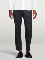 Cotton Straight-Leg Pants