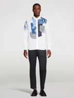 Cotton Straight-Leg Pants