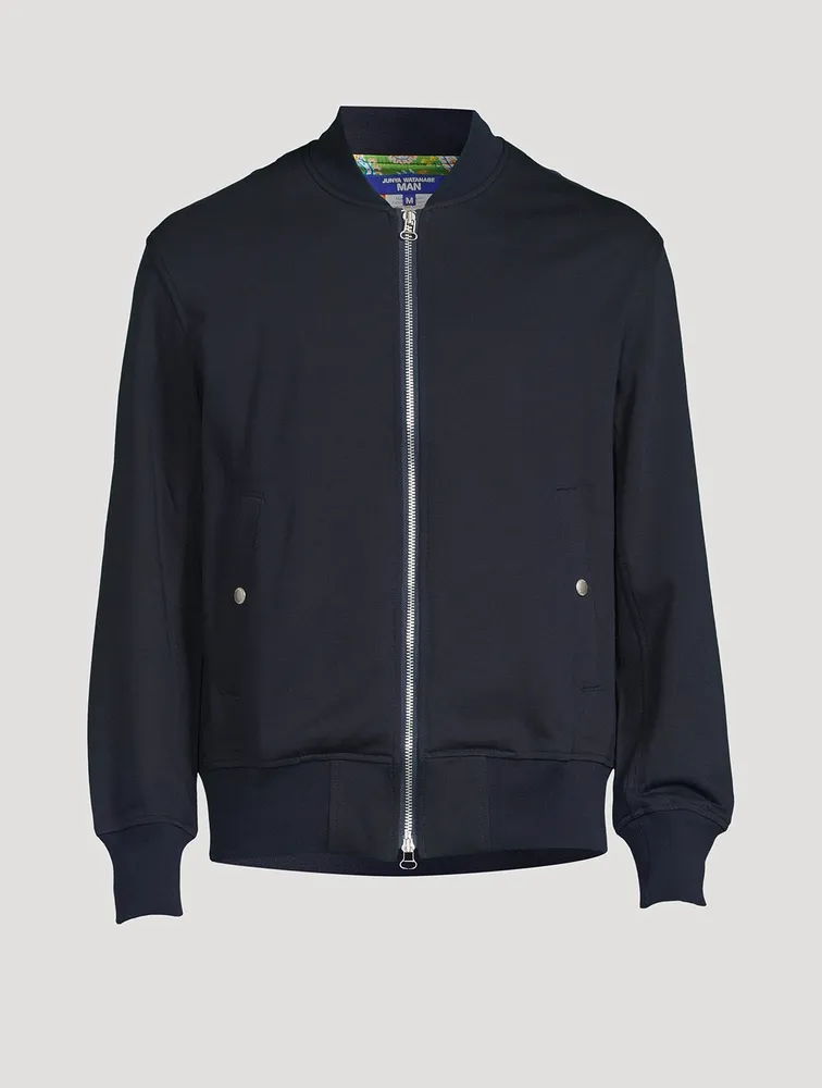 Linen And Cotton Bomber Jacket