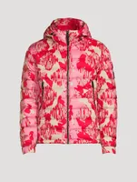Keagan Quilted Down Jacket Abstract Print