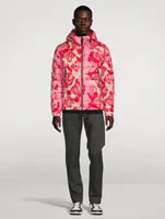 Keagan Quilted Down Jacket Abstract Print