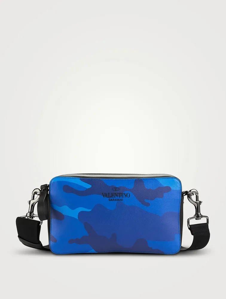 Leather Camo Crossbody Bag