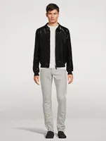 Lurex Zip Blouson Jacket