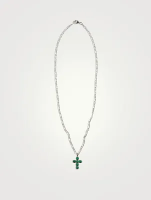 Sterling Silver Cross Chain Necklace