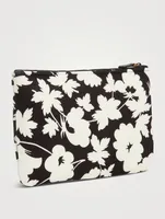 Neoprene Scuba Small Pouch In Floral Print