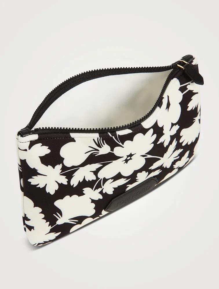 Neoprene Scuba Small Pouch In Floral Print