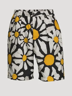 Poplin Bermuda Shorts Euphoria Print