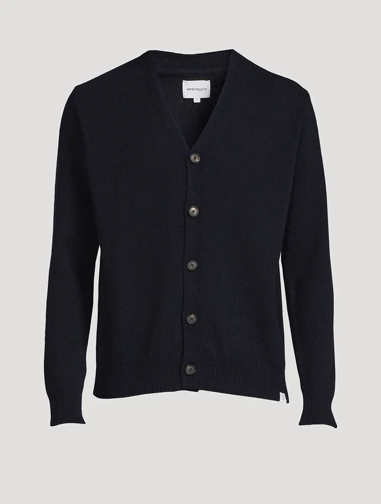 Adam Lambswool V-Neck Cardigan
