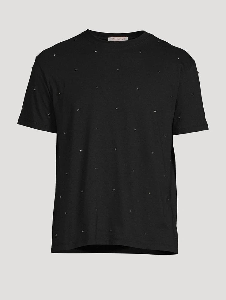 Rockstud Spike Cotton T-Shirt