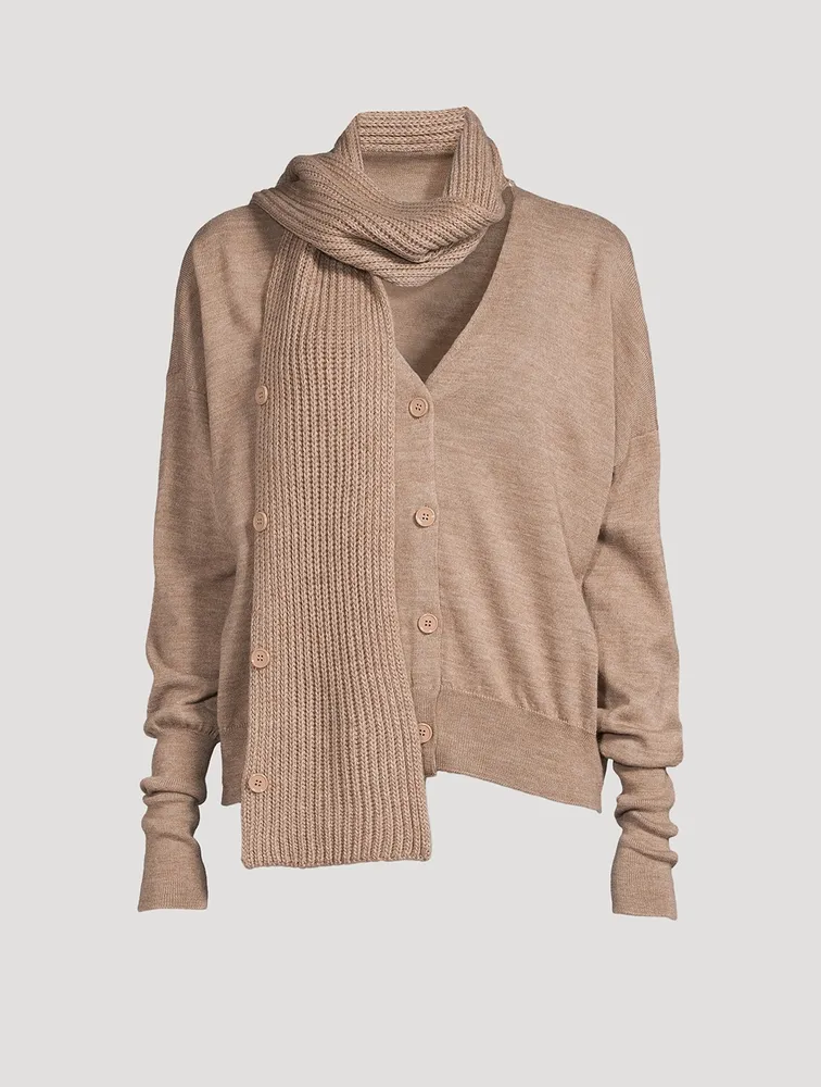 Cardigan With Scarf