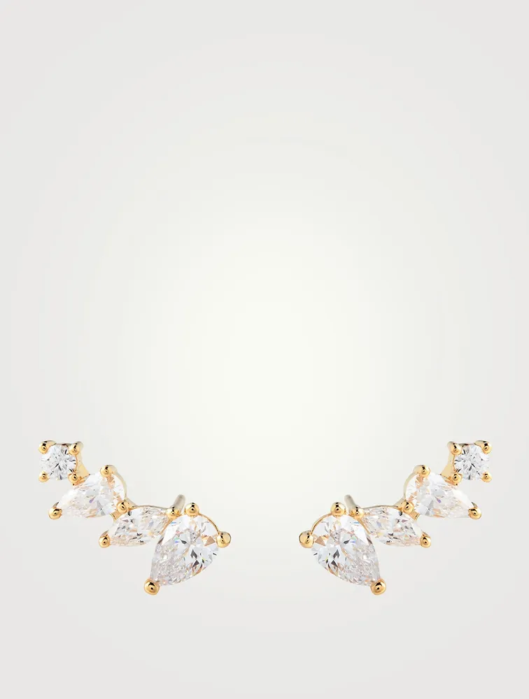 Abigail 18K Gold Vermeil Marquise Stud Earrings