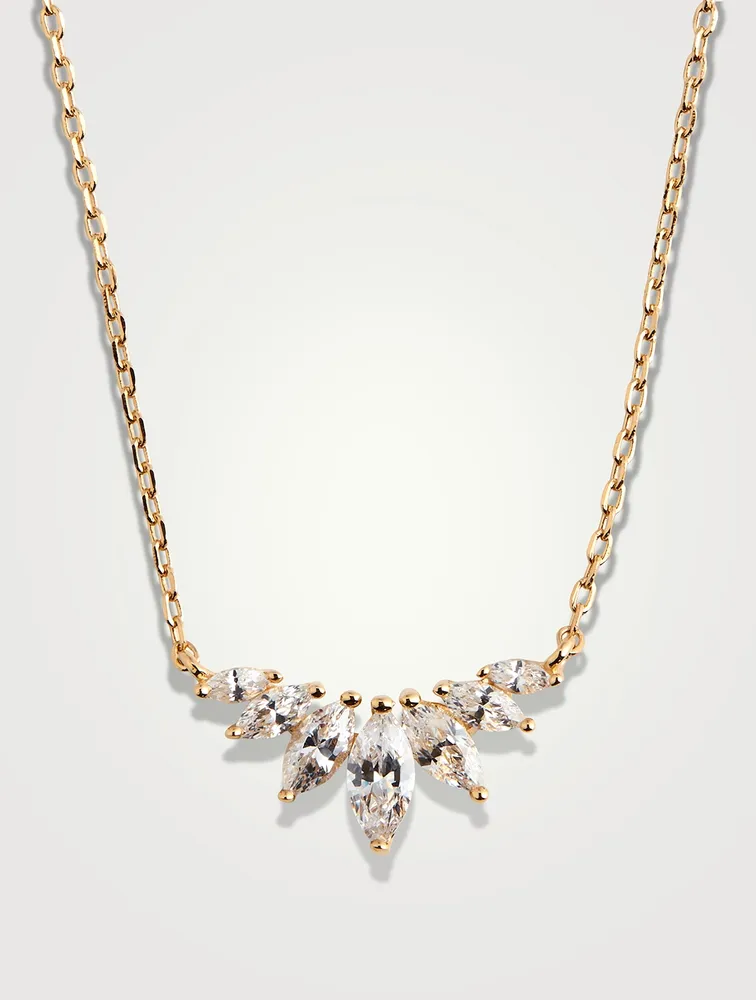 Tulia 18K Gold Vermeil Marquise Necklace