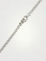 Anker Rhodium-Plated Sterling Silver Chain Necklace
