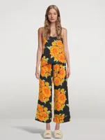 Cami Linen Lounge Set Tithonia Print