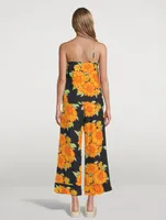 Cami Linen Lounge Set Tithonia Print