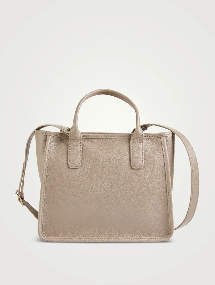 Small Le Foulonné Leather Tote Bag