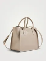 Small Le Foulonné Leather Tote Bag