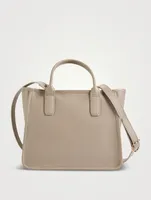 Small Le Foulonné Leather Tote Bag