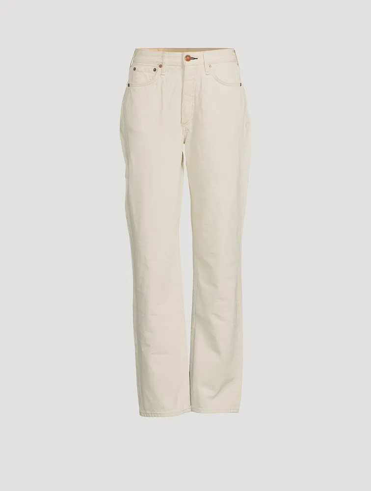 Alex High-Waisted Straight-Leg Jeans