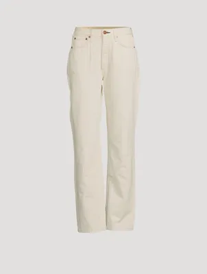 Alex High-Waisted Straight-Leg Jeans