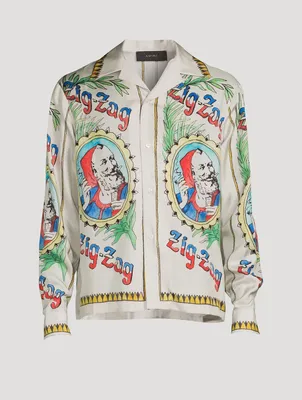 Zig Zag x Silk Long-Sleeve Shirt