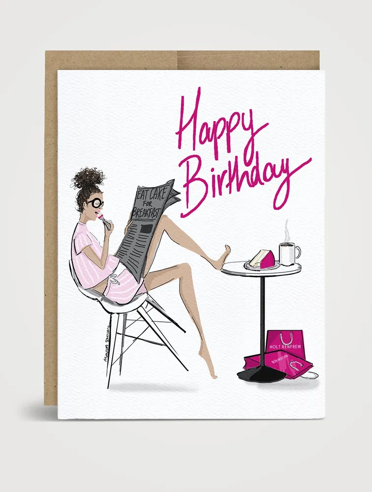 Cake For Breakfast Birthday Card