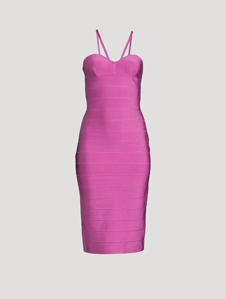 Icon Strappy Sweetheart Midi Dress